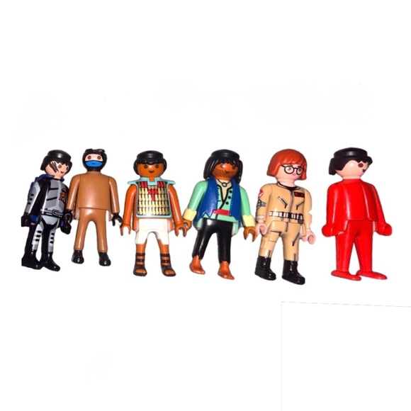 Playmobil Other - Playmobil Figures Lot Mixed Characters Worker Costume Bundle Set